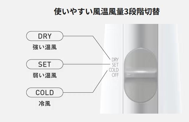 Panasonic(パナソニック) くるくるドライヤー 『ionity(イオニティ)』 EH-KE1N-S (シルバー調) 商品画像3：生活家電 ディープライス