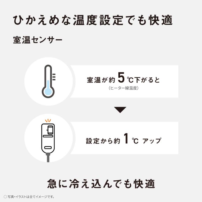 Panasonic(パナソニック) シングルMサイズ 電気かけしき毛布 DB-RC41M-C (ベージュ) 商品画像5：生活家電 ディープライス