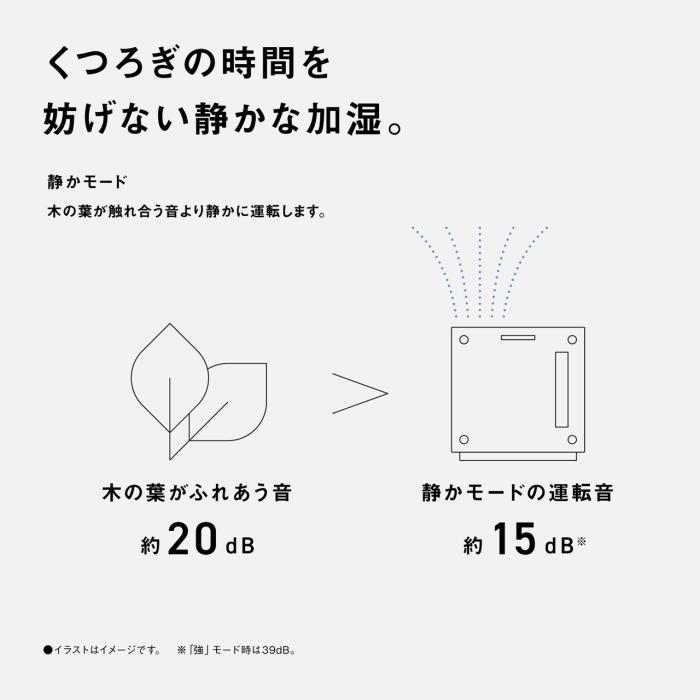 Panasonic(パナソニック) 中小容量タイプ ヒーターレス気化式加湿機 FE-KF07D-W (ミルキーホワイト) 商品画像8：生活家電 ディープライス