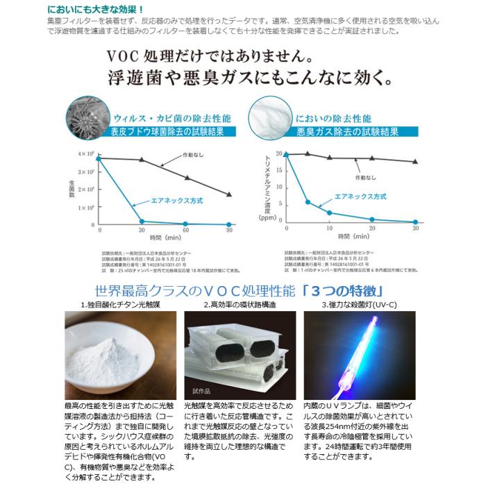 【メーカー直送】【代引不可】【日付・時間指定不可】【北海道・沖縄・離島不可】アイクォーク HEPAフィルター 除菌・脱臭・分解 空気浄化装置 『エアネックス400L』 EB-400LAC 商品画像5：生活家電 ディープライス