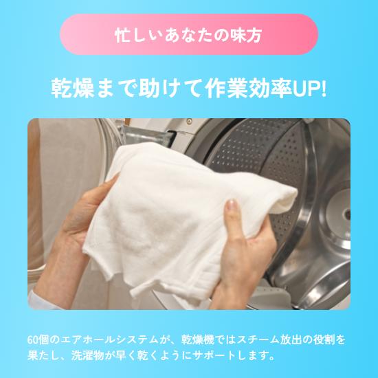 Worker 縦型/ドラム式洗濯機対応 シリコン ほこりとり スピード乾燥 洗濯ボール 『UNICARE Dr.LAUNDRY(ユニケア ドクターランドリー)』 WK-01B (ブルー) 商品画像6：生活家電 ディープライス