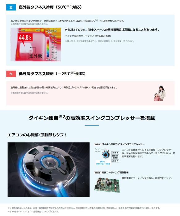 【代引不可】【日付・時間指定不可】DAIKIN(ダイキン) 5.6kW 主に18畳用 単相200V ルームエアコン 『AXシリーズ』 S565ATAP-W (ホワイト) 商品画像4：生活家電 ディープライス