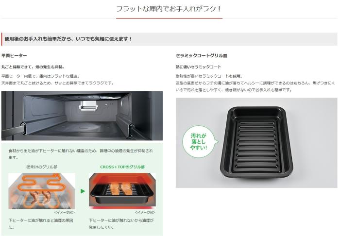 MITSUBISHI(三菱電機) 単相200V 60cm 3口IH ビルトインタイプ IHクッキングヒーター 『CROSS+TOPシリーズ』 CS-A106-S (シルバー) 商品画像6：生活家電 ディープライス