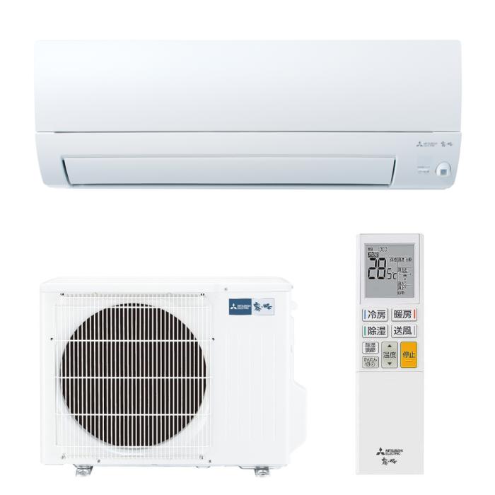 MITSUBISHI(三菱電機) 2.8kW 単相200V 主に10畳用 ルームエアコン 『霧ヶ峰 AXVシリーズ』 MSZ-AXV2826S-W (ピュアホワイト)：生活家電 ディープライス