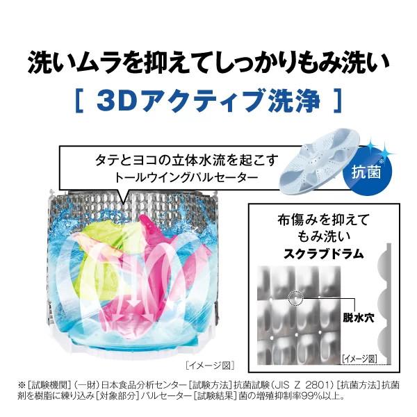 【時間指定不可】AQUA(アクア) 洗濯・脱水容量4.5kg 全自動洗濯機 AQW-S4A-W (ホワイト) 商品画像6：生活家電 ディープライス