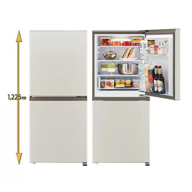 【時間指定不可】AQUA(アクア) 右開き 2ドア 170L 冷凍冷蔵庫 AQR-17A-C (マットグレージュ) 商品画像2：生活家電 ディープライス