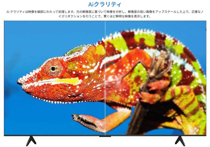 【日付・時間指定不可】TCL 55V型 BS・CS 4Kチューナー内蔵 4K液晶テレビ 『P6Kシリーズ』 55P6K 商品画像6：生活家電 ディープライス