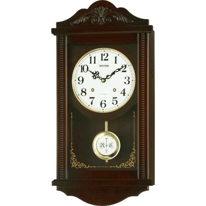 【お取り寄せ】リズム時計 掛時計 クオーツ柱時計 『アタシュマンR』 4MJA01R･･･