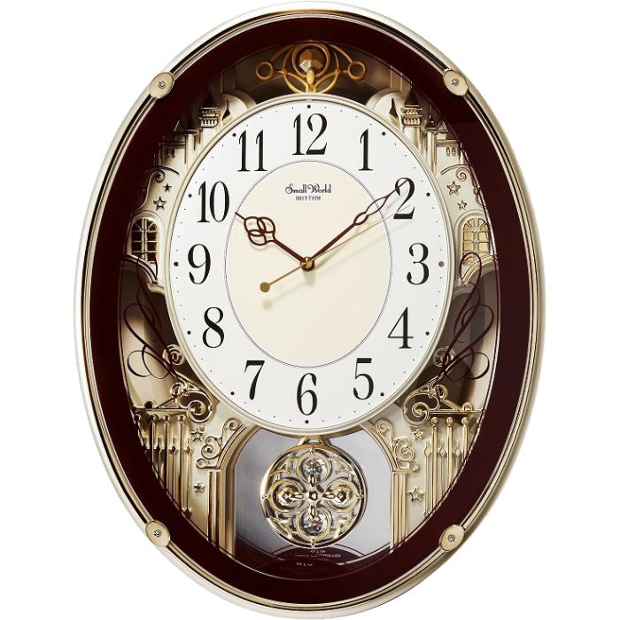 【お取り寄せ】リズム時計 掛時計 『スモールワールドプラウド』 4MN523RH06 商品画像2：生活家電 ディープライス