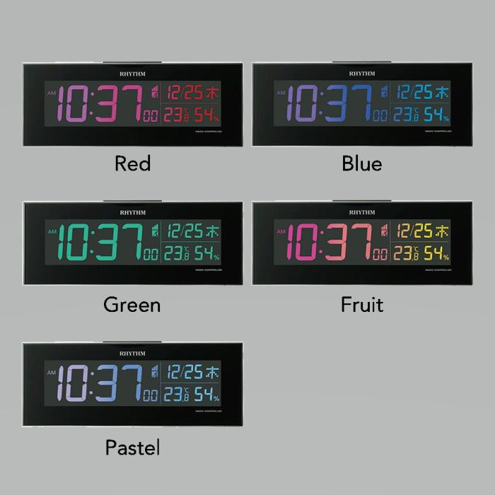 【お取り寄せ】RHYTHM(リズム) 掛置兼用電波時計 『Iroria（イロリア）』 8RZ173SR03 商品画像5：生活家電 ディープライス