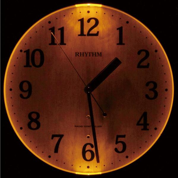 【お取り寄せ】リズム時計 電波掛時計 『ピュアライトＭ３３』 4MYA33SR06 商品画像3：生活家電 ディープライス