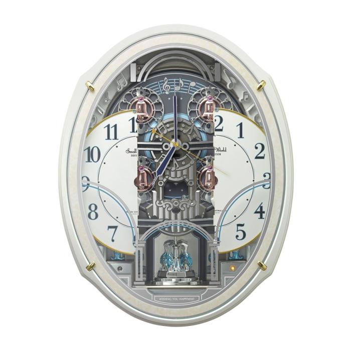 【お取り寄せ】リズム時計 電波掛時計 『スモールワールドアルディN』 4MN553RH03 商品画像4：生活家電 ディープライス