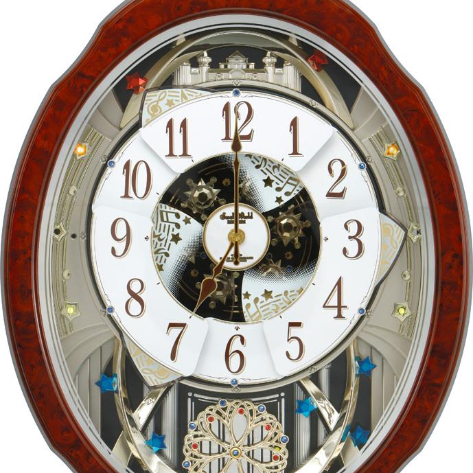 RHYTHM(リズム) スモールワールドブルームGO(ギフトオリジナル) 電波からくり時計 4MN499AZ23 商品画像4：生活家電 ディープライス