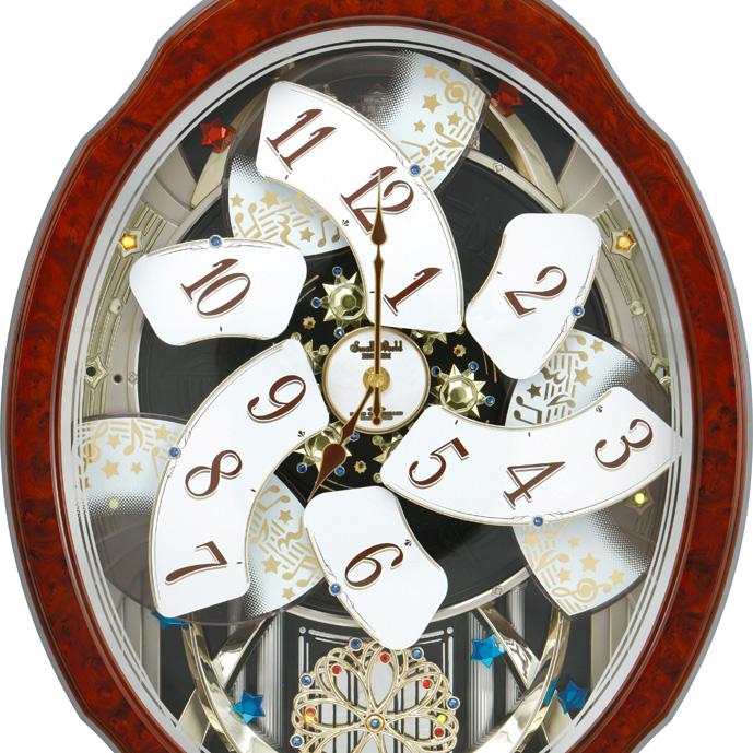 RHYTHM(リズム) スモールワールドブルームGO(ギフトオリジナル) 電波からくり時計 4MN499AZ23 商品画像5：生活家電 ディープライス