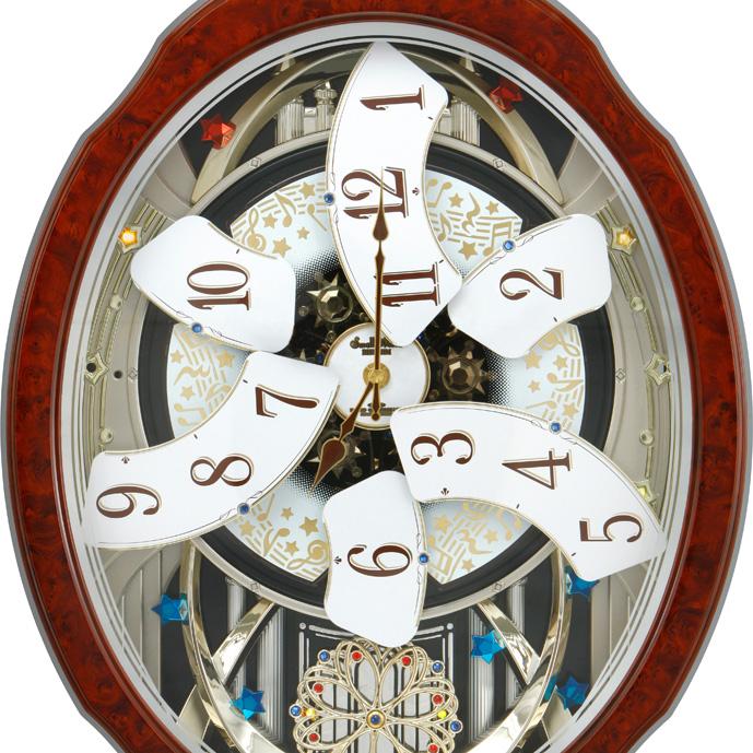 RHYTHM(リズム) スモールワールドブルームGO(ギフトオリジナル) 電波からくり時計 4MN499AZ23 商品画像6：生活家電 ディープライス