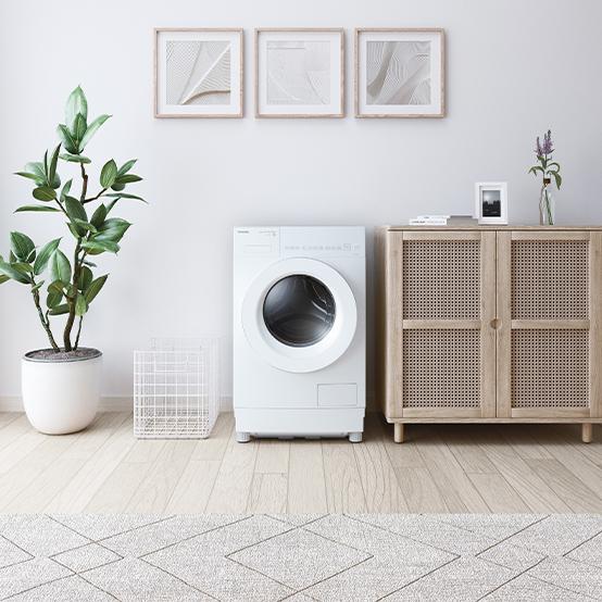 【代引不可】【日付・時間指定不可】TOSHIBA(東芝) 左開き 洗濯・脱水容量8kg 乾燥容量4kg ドラム式洗濯乾燥機 『ZABOON』 TW-84GS4L-W (モーニングホワイト) 商品画像4：生活家電 ディープライス