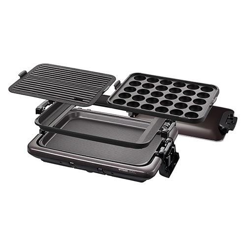 TIGER(タイガー) 3枚プレートタイプ ホットプレート 『これ1台』 CRV-G301-T (ブラウン) 商品画像2：生活家電 ディープライス