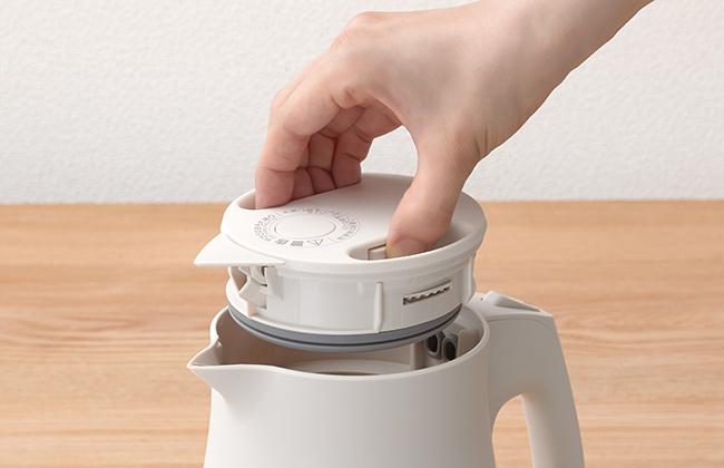 TIGER(タイガー) 1.2L 電気ケトル 『スゴ軽』 PCT-A120-WO (オフホワイト) 商品画像7：生活家電 ディープライス