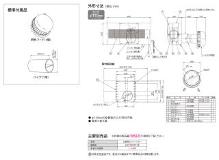 DAIKIN(ダイキン) 壁掛形 単相100V 70m3/hタイプ 小型全熱交換器