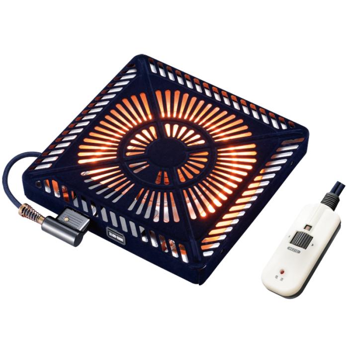 メトロ電気 600W ハロゲン温風ヒーター こたつ用取替ヒーター MHU-601E-DKB