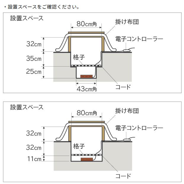 メトロ電気 ハロゲンヒーター 堀こたつヒーター MH-604RE-DB 商品画像2：生活家電 ディープライス