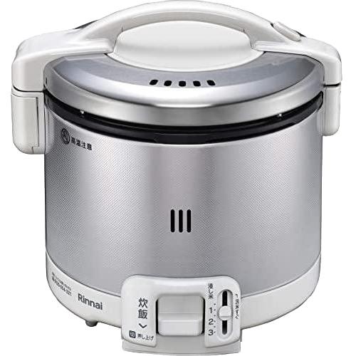 Rinnai(リンナイ) 0.5～3合 炊飯専用 ガス炊飯器 『こがまる』 RR-030FS-A-W-LP (グレイッシュホワイト) (プロパンガス用) 商品画像2：生活家電 ディープライス