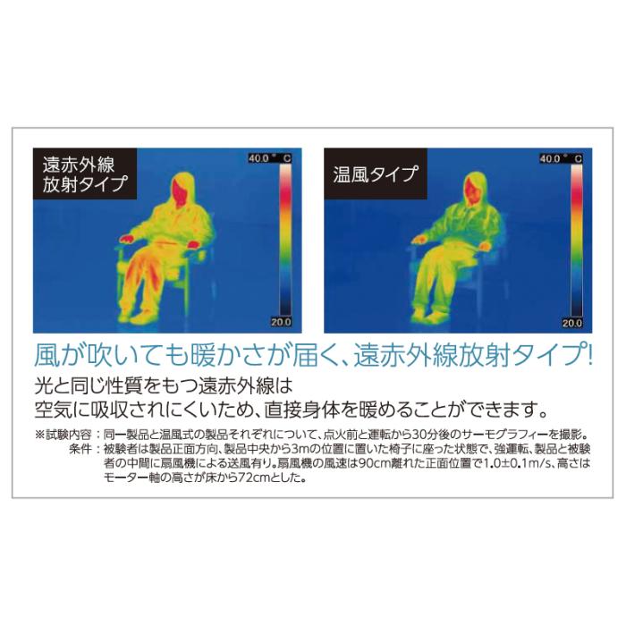 【お取り寄せ】TOYOTOMI(トヨトミ) 木造(戸建)47畳まで コンクリート(集合)64畳まで 業務用大型石油ストーブ 遠赤外線タイプ KF-R19N 商品画像4：生活家電 ディープライス