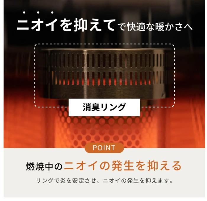【お取り寄せ】TOYOTOMI(トヨトミ) 反射形 ポータブル石油ストーブ RS-S24R-H (グレー) 商品画像4：生活家電 ディープライス