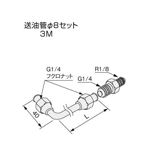 【給湯機本体と同時注文】メーカー直送 代引不可 ノーリツ 給湯機器関連部材 『送油管Φ8セット3M』 0501168 商品画像2：生活家電 ディープライス