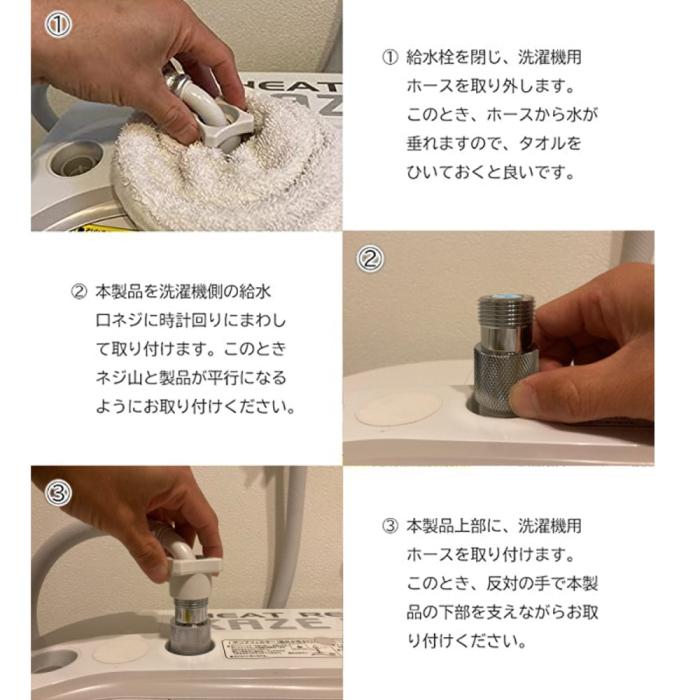 日本電興 全自動洗濯機用 ナノバブル発生キット ND-NBZS 商品画像2：生活家電 ディープライス
