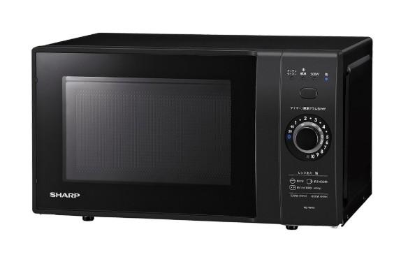 SHARP(シャープ) 18L ターンテーブル 単機能レンジ RE-TM18-B (ブラック系) 商品画像2：生活家電 ディープライス