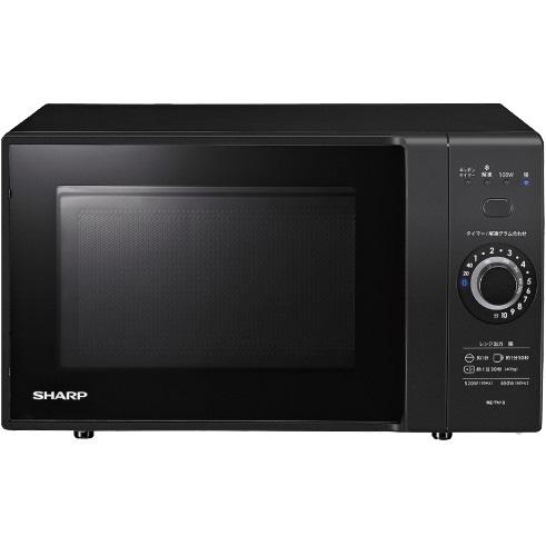 SHARP(シャープ) 18L ターンテーブル 単機能レンジ RE-TM18-B (ブラック系)