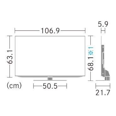 【時間指定不可】SHARP(シャープ) 48V型 4K有機ELテレビ 『AQUOS(アクオス) OLED EQ2ライン』 4T-C48EQ2 商品画像4：生活家電 ディープライス