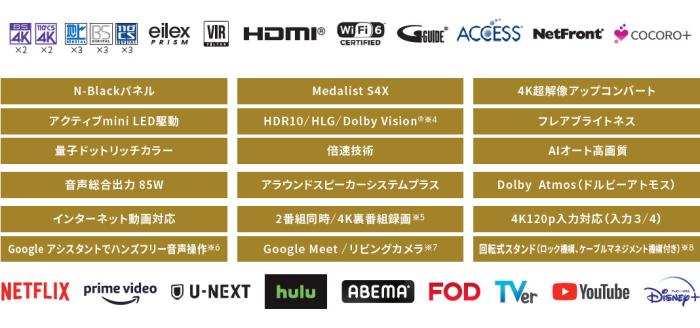 【時間指定不可】SHARP(シャープ) 55V型 4K液晶テレビ 『AQUOS EP1ライン』 4T-C55EP1 商品画像5：生活家電 ディープライス