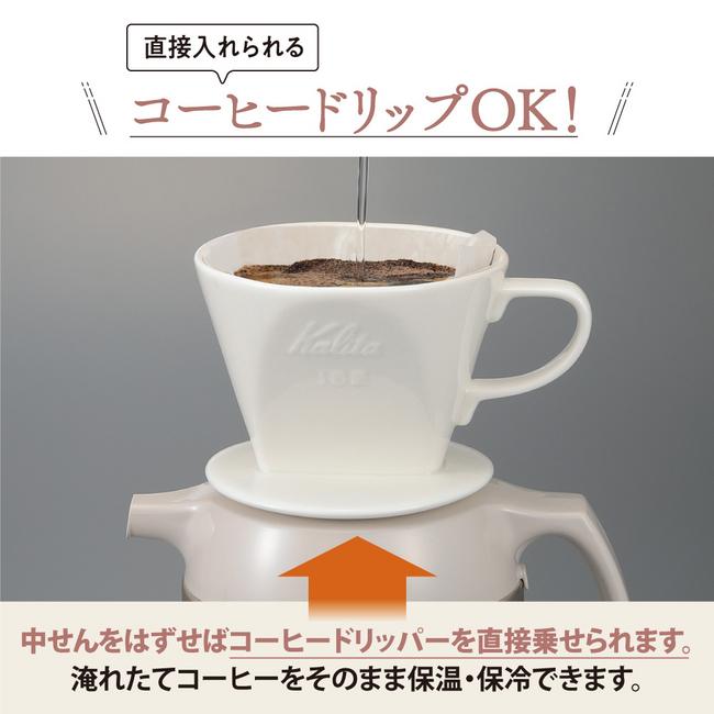 ZOJIRUSHI(象印) 1.0L ガラスハンドポット ガラスマホービン AG-KE10-CM (マットベージュ) 商品画像3：生活家電 ディープライス