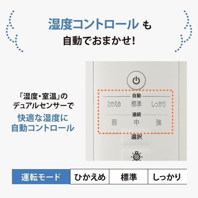 ZOJIRUSHI(象印) 3.0L 木造6畳 プレハブ10畳 スチーム式加湿器 EE-DE35-WA (ホワイト) 商品画像6：生活家電 ディープライス