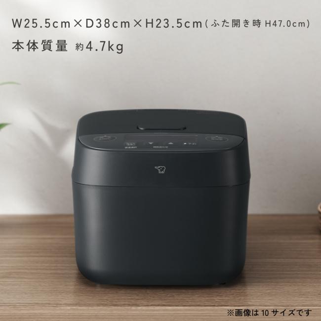 ZOJIRUSHI(象印) 1升炊き IH炊飯ジャー 『極め炊き』 NV-KA18-BA (ブラック) 商品画像8：生活家電 ディープライス