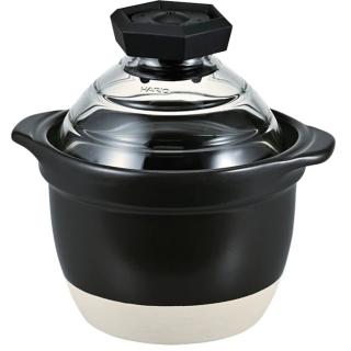 HARIO 1~2合 フタがガラスのご飯釜 GNR-150-B-Wの通販なら HARIO 1~2合 フタがガラスのご飯釜 GNR-150-B-Wの通販なら