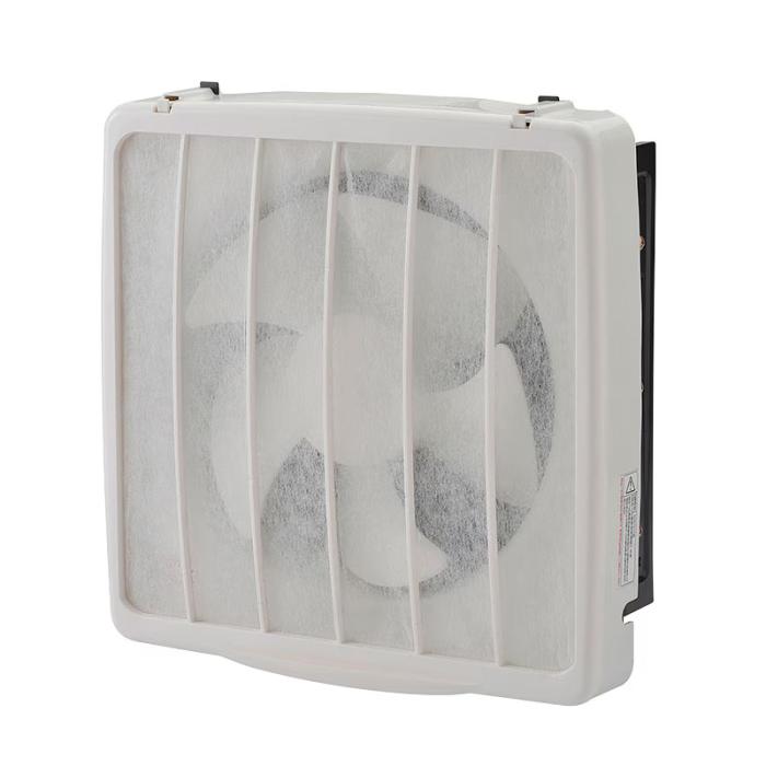 ユアサ 引き紐スイッチ連動式シャッター 羽根径25cm キッチン用 家庭用 フィ･･･