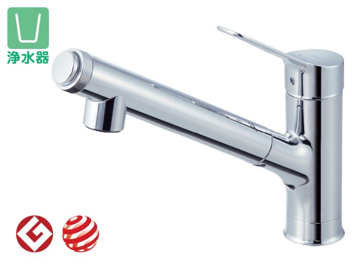 INAX(イナックス) 浄水器内蔵シングルレバー混合水栓 オールインワン浄水栓 JF-AJ461SYX-JW 商品画像2：生活家電 ディープライス