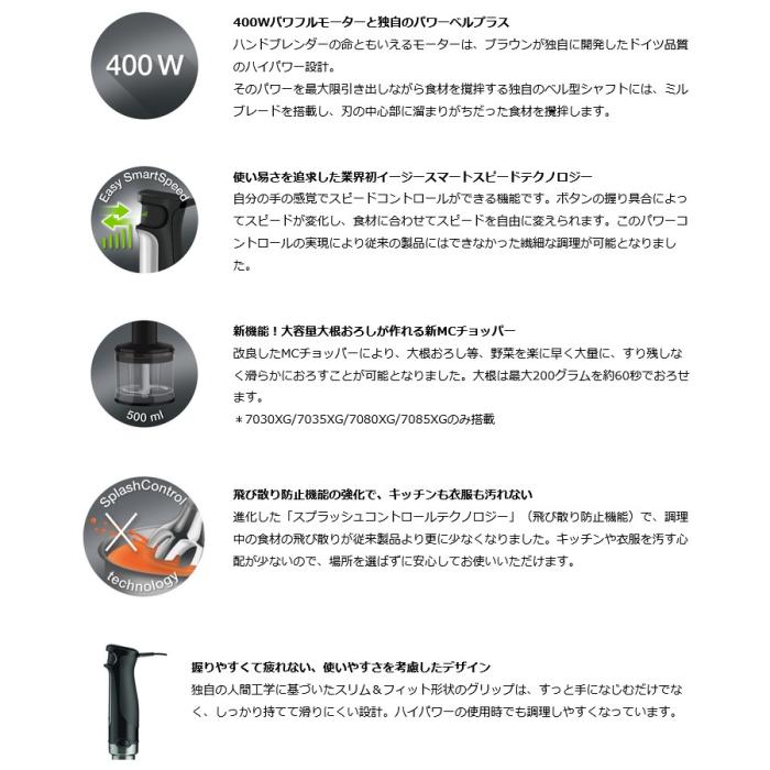 BRAUN(ブラウン) ハンドブレンダー 『マルチクイック7』 MQ7035XG 商品画像2：生活家電 ディープライス