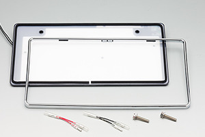 字光式ナンバープレート照明器具 Ledパーフェクトecoii 12v車用 クロームメッキ 純国産 2468 12v M Ledの通販なら ドライブネット壱番舘 Kaago カーゴ