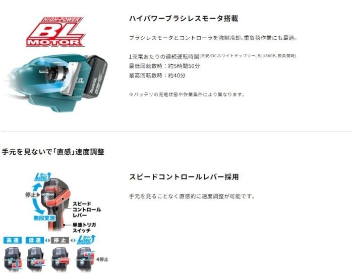 「大型商品」発送先に会社名・屋号が必要です。マキタ MUR195WDZ 本体のみ (バッテリ・充電器別売) 18V 充電式草刈機 2ハンドル 商品画像3：e-tool