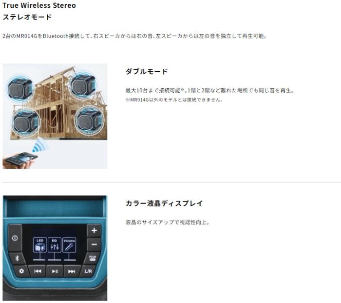 マキタ MR014GZ (ACアダプタ付属) (バッテリ・充電器別売) 充電式スピーカー 商品画像3：e-tool