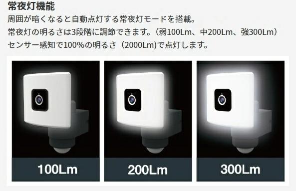 20W 追尾LEDセンサーライトカメラ C-AC1020TA ライテックス 商品画像5：e-tool