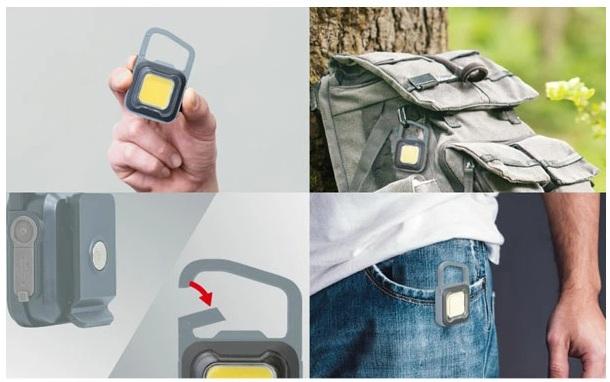 充電式スーパーフラッシュライト6W グレイッシュブルー COB-WL006GB ライテックス 商品画像4：e-tool