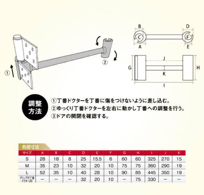 土牛 丁番ドクター S 01941 DOGYU 商品画像2：e-tool