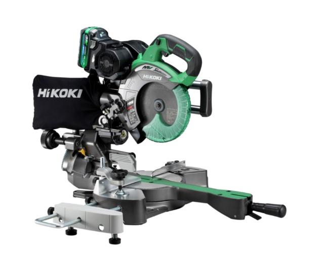 「大型商品」発送先に会社名・屋号が必要です。ハイコーキ C3606DRA(K)(XPSZ) (チップソー・電池・充電器付) コードレス卓上スライド丸のこ 165mm 36V 左傾斜 HiKOKI 商品画像1：e-tool