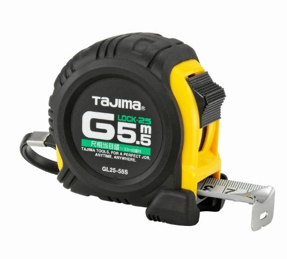 タジマ GL25-55SBL Gロック-25(尺相当目盛) 5.5m×25mm TJM TAJIMA