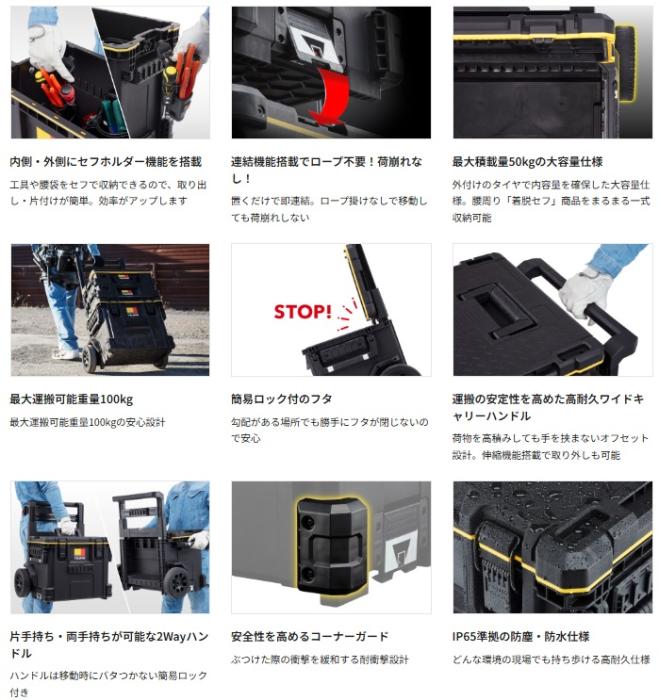 タジマ TB-TBOXC セフキャリーツールボックス TJM TAJIMA 商品画像6：e-tool
